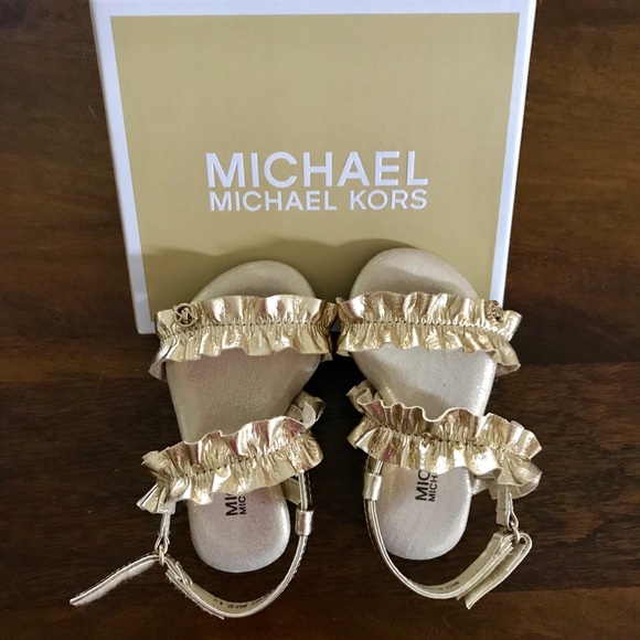 michael kors girls sandals